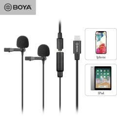  Micro Thu Âm Cài Áo Kép Boya BY-M2D. Cổng kết nối Lightning dành cho iPhone 
