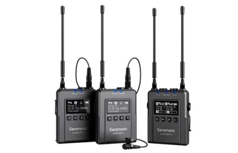 Saramonic UwMic9S Kit2 – UHF 96 Kênh. Dành Cho Máy Ảnh DSLR Nikon Canon Sony, Video, Ghi Hình Trường, Phỏng Vấn, ENG, Micrô Phát Trực Tiếp
