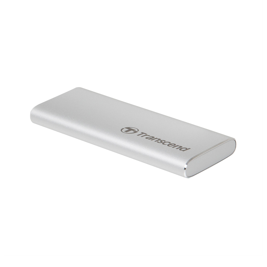 Ảnh minh họa Ổ cứng di động Transcend SSD 1TB USB 3.1 Gen 2, Type C - TS1TESD260C, vỏ kim loại màu bạc 1