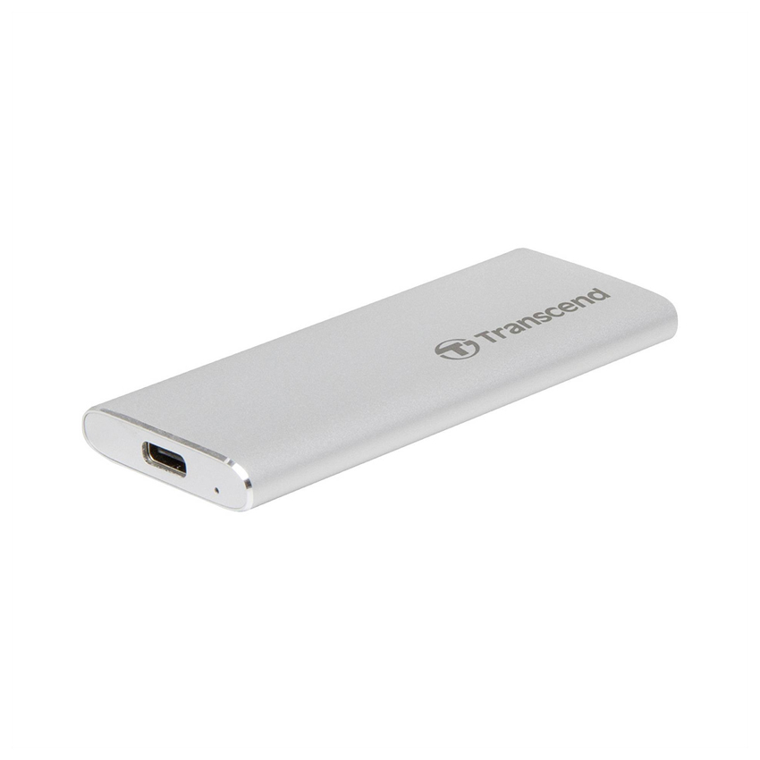 Ảnh minh họa Ổ cứng di động Transcend SSD 1TB USB 3.1 Gen 2, Type C - TS1TESD260C, vỏ kim loại màu bạc 2