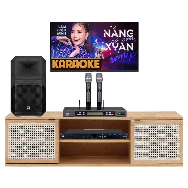 Dàn karaoke gia đình KGD108 (Electro voice Eviva 15P, JKaudio X6000 Plus, B5 Pro)