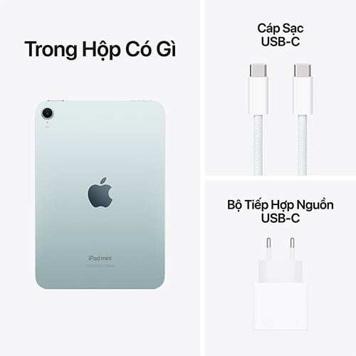 Ảnh minh họa Apple IPad mini 7 Wifi 128GB MXN73ZA/A Blue 3