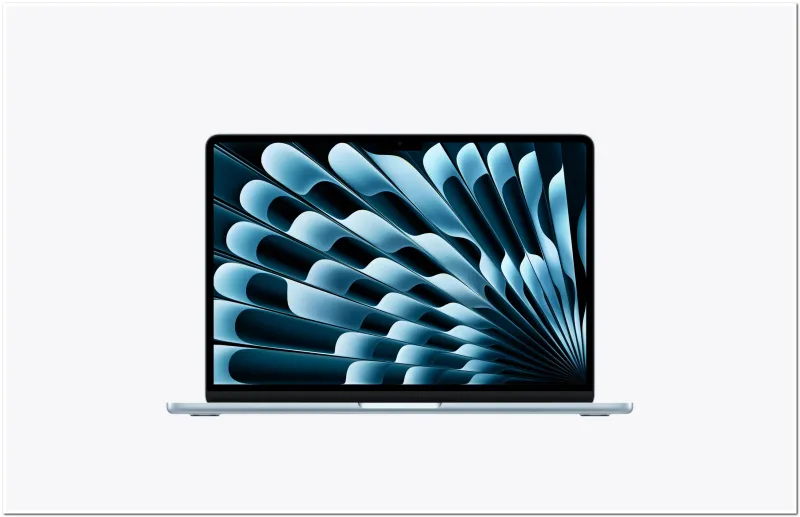 Ảnh minh họa MacBook Air 13.6 inch Apple M5 | MDHJ4SA/A | 10 Core CPU | 10 Core GPU | 16GB RAM | 1TB SSD | Sky Blue 1