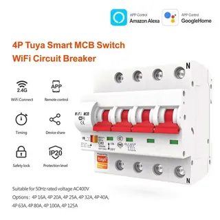 Ảnh minh họa Aptomat Tuya Smart Life Wifi 4P (từ 16A đến 125A) 3