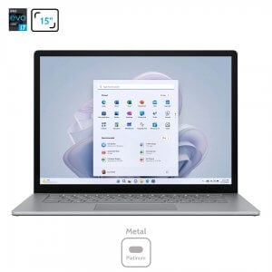 Surface Laptop 5 15″ Platinum + Black Intel Evo 12th Core i7 Ram 8Gb SSD 512GB New