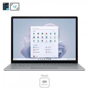 Surface Laptop 5 15″ Platinum + Black Intel Evo 12th Core i7 Ram 8Gb