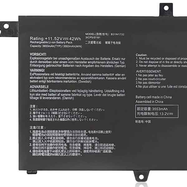 Ảnh minh họa Thay Pin Laptop Asus S14 F571G X430UA X430UF X430UN X430FA X430FN, B31N1732 Zin 1
