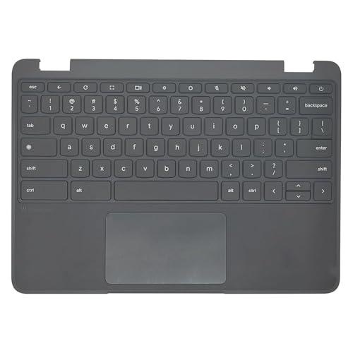 Ảnh minh họa Thay Vỏ Laptop Lenovo 100e Chromebook Gen 4 Intel 83G8 83G9 5CB1M21496 Laptop Palmrest Upper Case Top Cover with US Keyboard Touchpad Trackpad Assembly Replacement for Zin 1