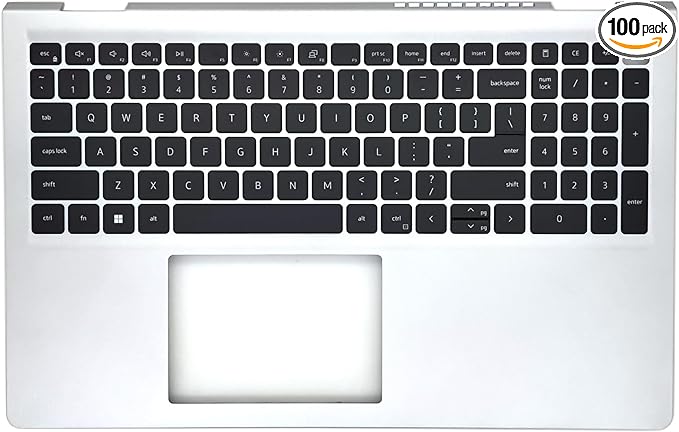 Thay Vỏ Laptop Dell Inspiron 15 3510 3511 3515 3520 3521 3525 Series Laptop Top Cover Non-Backlit Keyboard 0HM1XV HM1XV Replacement Upper Case Palmrest for Zin