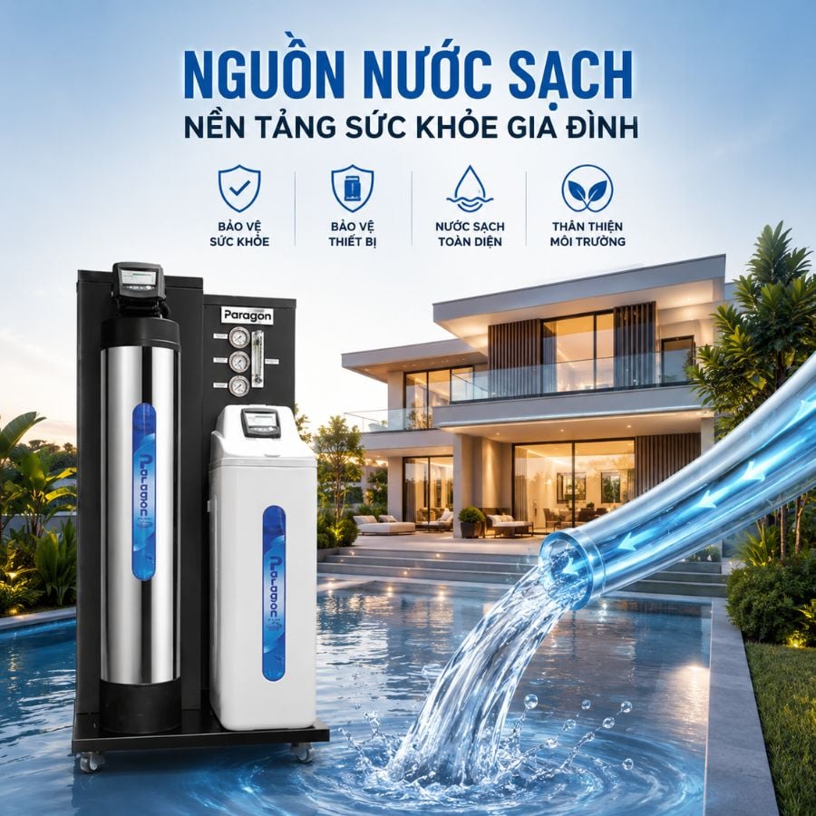 Ảnh minh họa Lọc tổng đầu nguồn Paragon PWS 2.0 LUX có nguồn gốc nhập khẩu theo chứng từ cho biệt thự 2