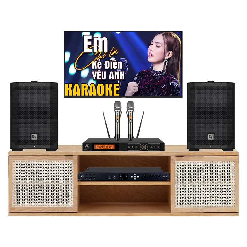 Dàn karaoke gia đình KHD55 (Electro voice Everse 8, JKaudio X6000 Plus, B3 Pro)