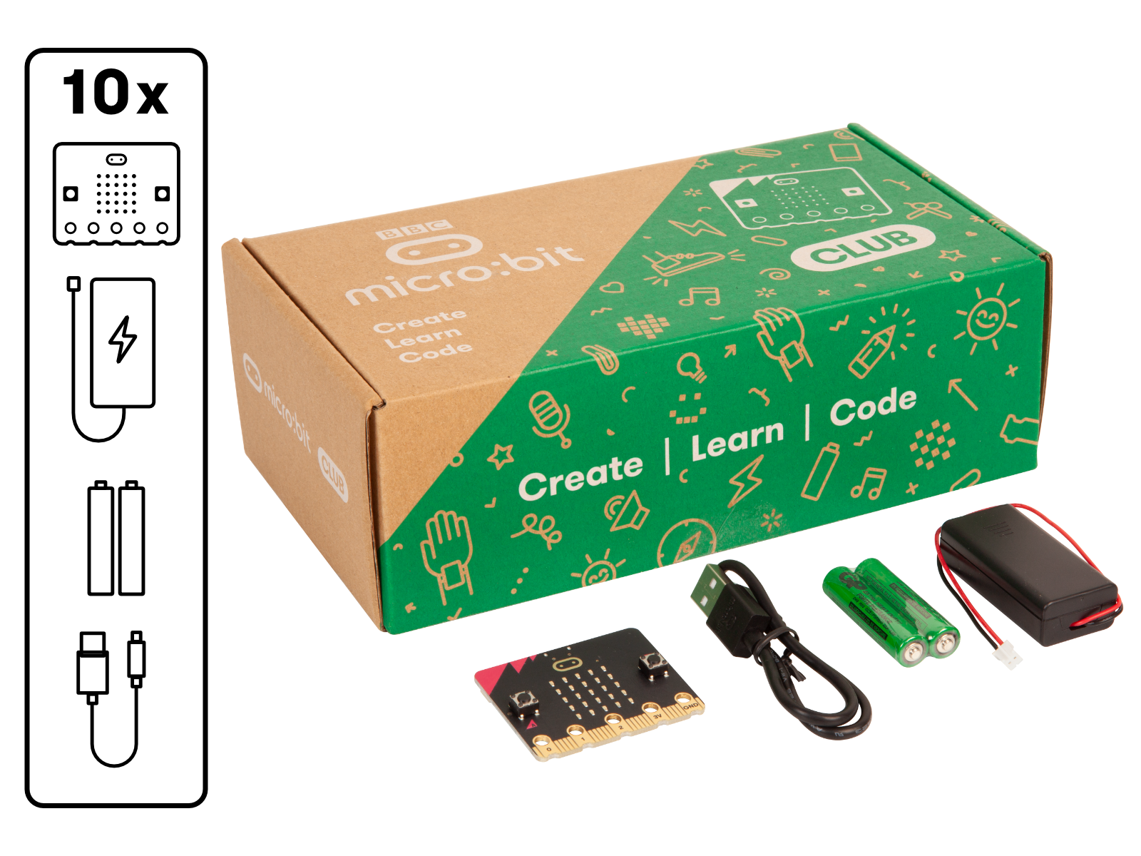 Ảnh minh họa Board Micro:bit Club Kit - Combo 10 bộ Kit microbit V2 cho Lớp học STEAM 1