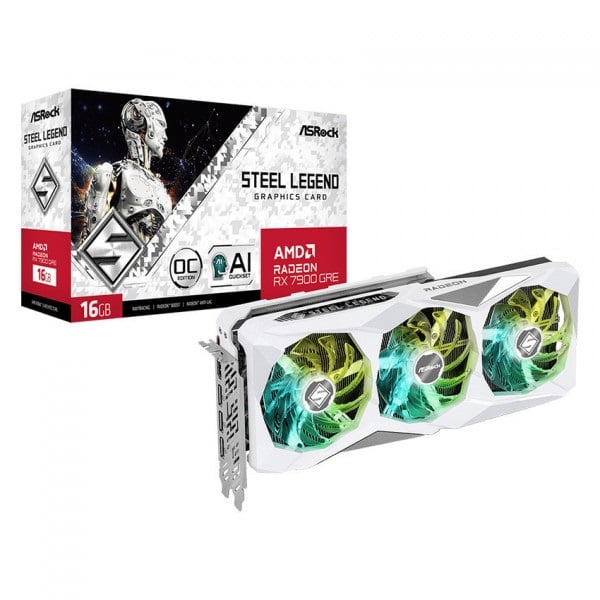 ASRock Radeon™ RX 7900 GRE Steel Legend 16GB OC – 16GB GDDR6