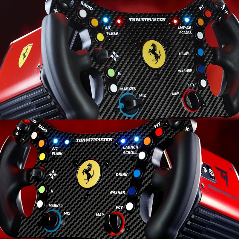 Ảnh minh họa Mặt Vô lăng ThrustMaster Wheel Addon Ferrari 488 GT3 (mặt vô lăng addon cho ThrustMaster) 2
