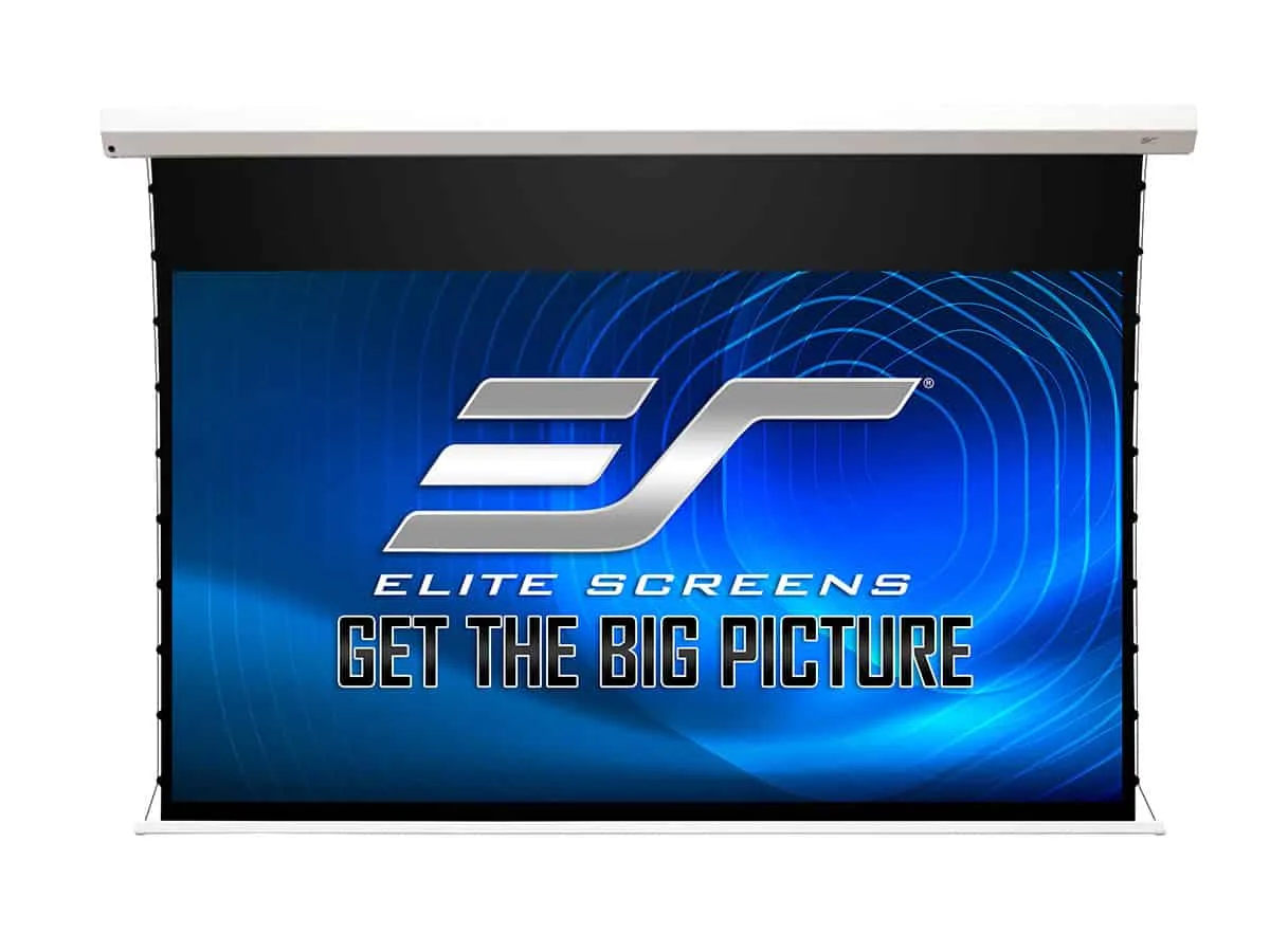 Ảnh minh họa Màn chiếu Elite Screens Starling Tab-Tension CineGrey 4D AT 110 inch STT110XHD4AT-E12 – Màn điện căng 2 mép chống sáng xuyên âm 3