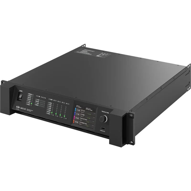 Công suất SE AudioTechnik LA10.4D DANTE, Công suất 4 × 2500W, 4 Kênh, Mạch Class-D