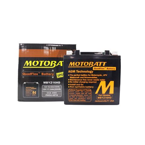 Ắc quy xe moto phân khối lớn MOTOBATT MBYZ16HD 12V