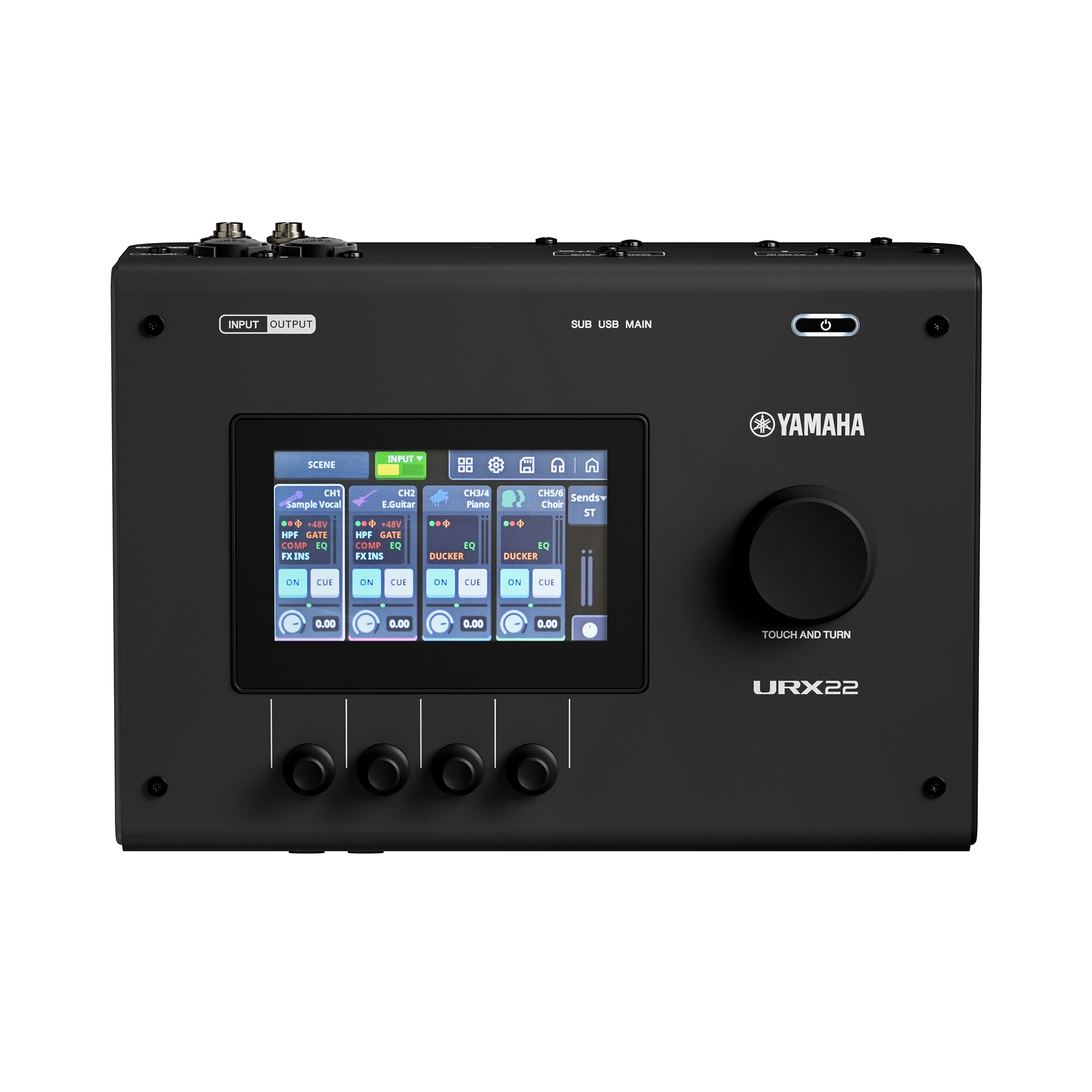Ảnh minh họa Audio Interface Yamaha URX22 B USB-C 4 vào 2 ra 3