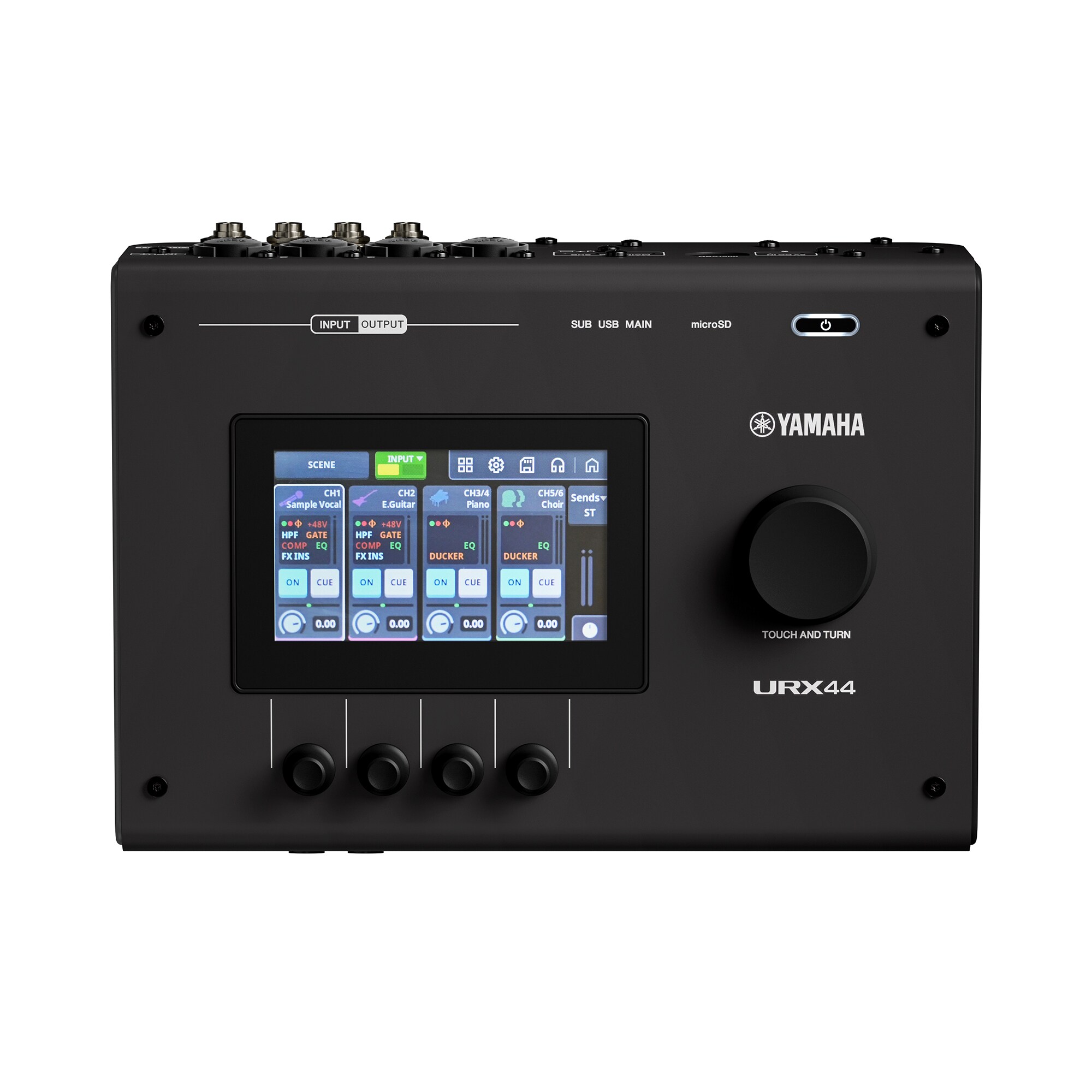 Ảnh minh họa Audio Interface Yamaha URX44 W USB-C 6 vào 4 ra màu trắng 3