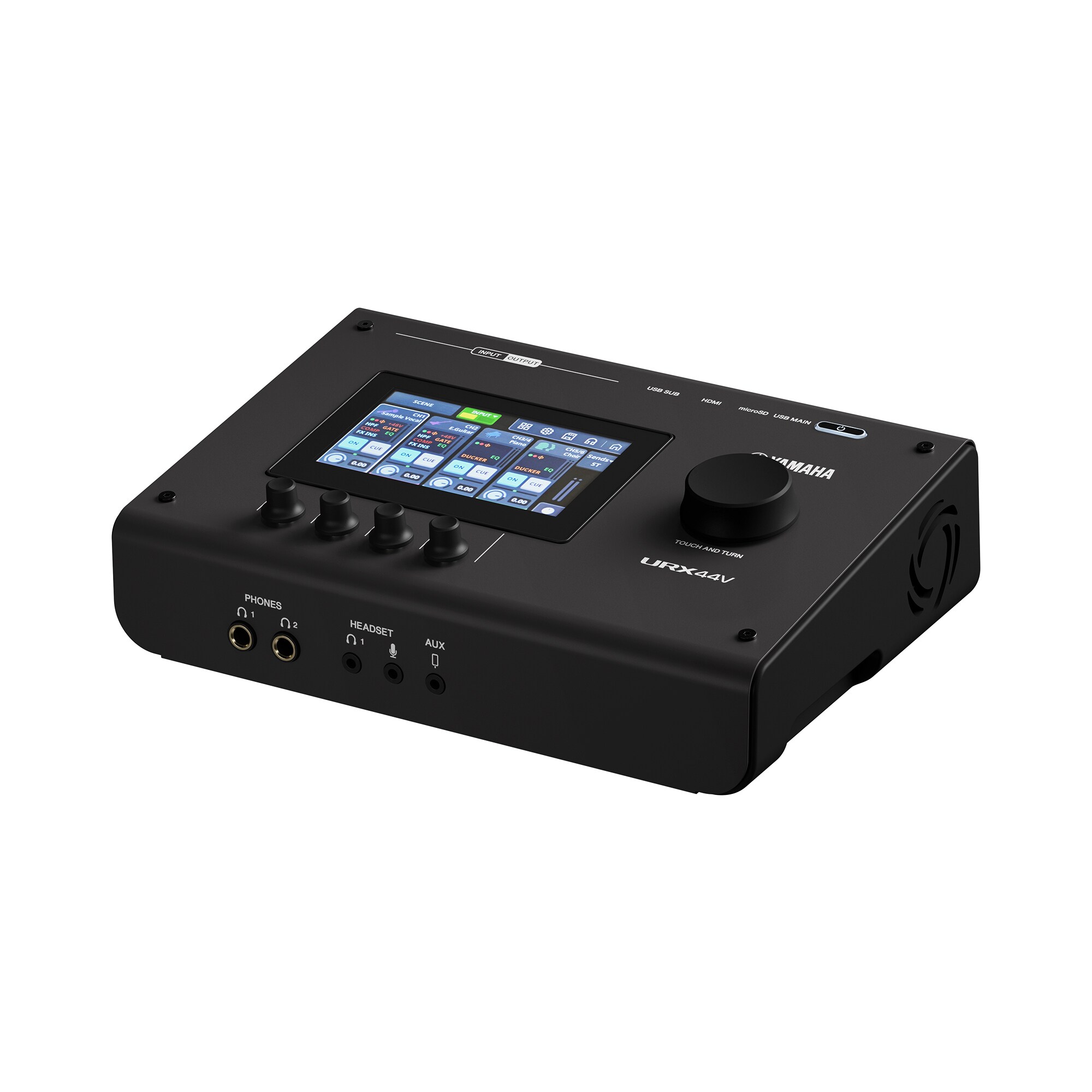 Ảnh minh họa Audio Interface Yamaha URX44V B USB-C Audio/Video màu đen 1