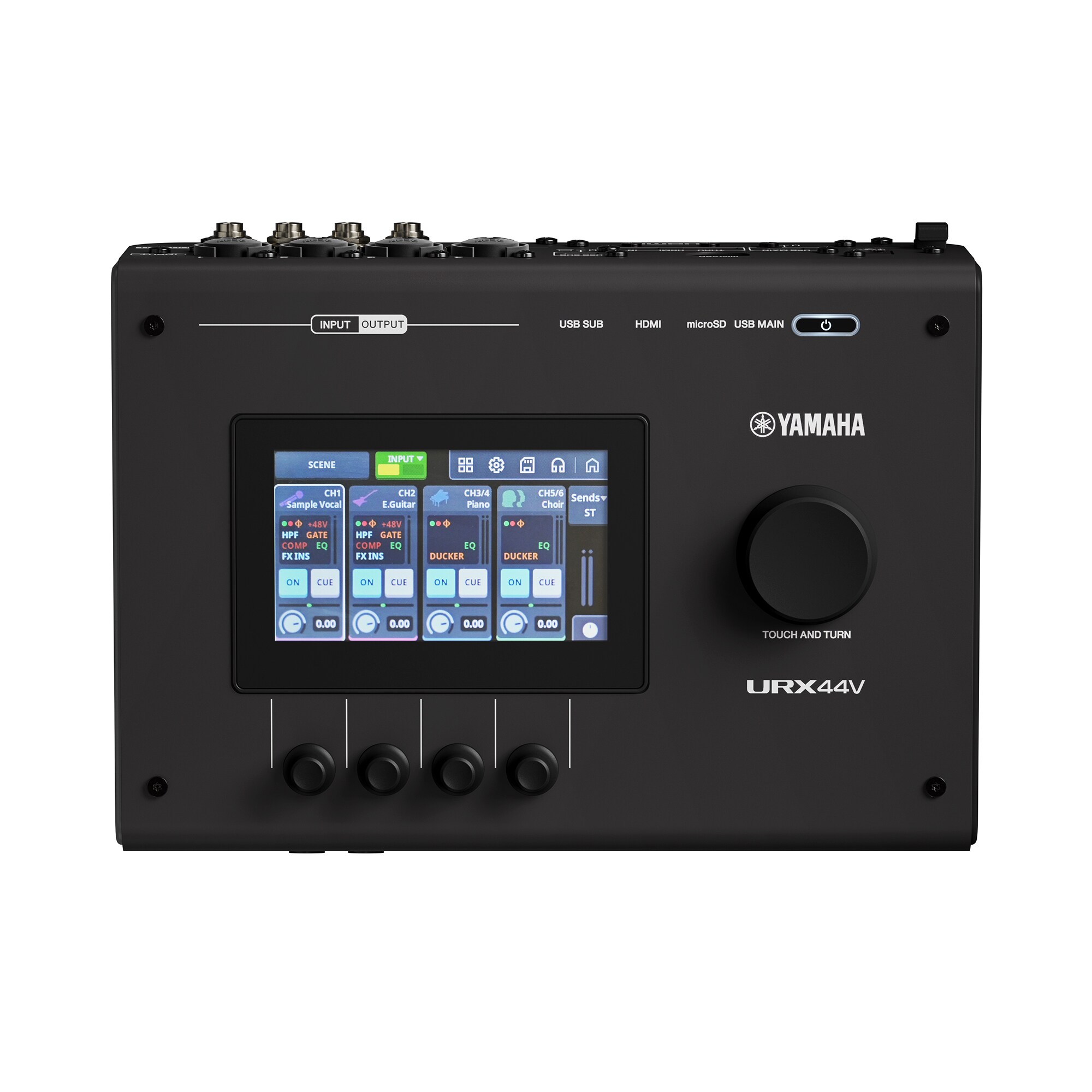Ảnh minh họa Audio Interface Yamaha URX44V W USB-C Audio/Video màu trắng 3