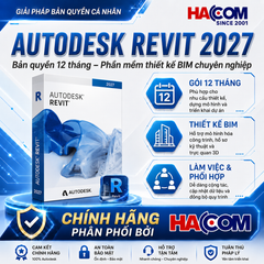  Phần Mềm Autodesk Revit 2027 Commercial 829S1-WW3740-L562 (12 tháng) 