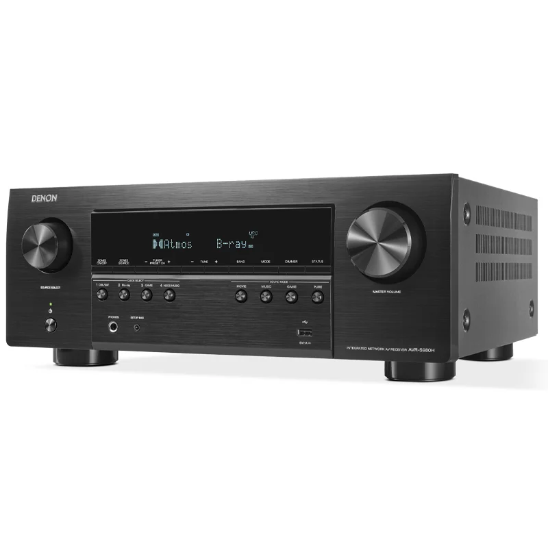 Ảnh minh họa Amply Denon AVR-S980H, 7.2 Kênh, Công suất 90W/CH (8 ohms), HEOS, Wi-Fi, Bluetooth, HDMI 2
