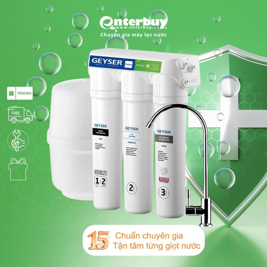 Máy lọc nước RO Geyser Ecotar 5 Smart – Nhập khẩu nguyên chiếc từ châu Âu