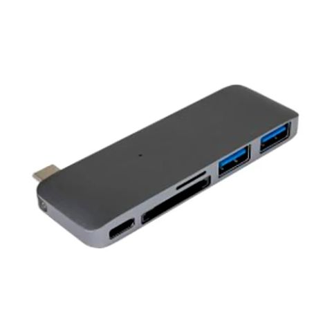 Bộ chia/Hub USB-C 5 in 1 Hyper Drive HD21B-GR (Xám)