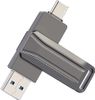 USB Skiddrive 512GB 2 Cổng USB-A Type-C
