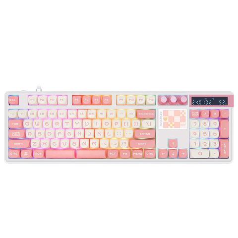 Bàn phím SKYLOONG GK104 PRO Peach Tri-mode CuCl2 Silent Switch