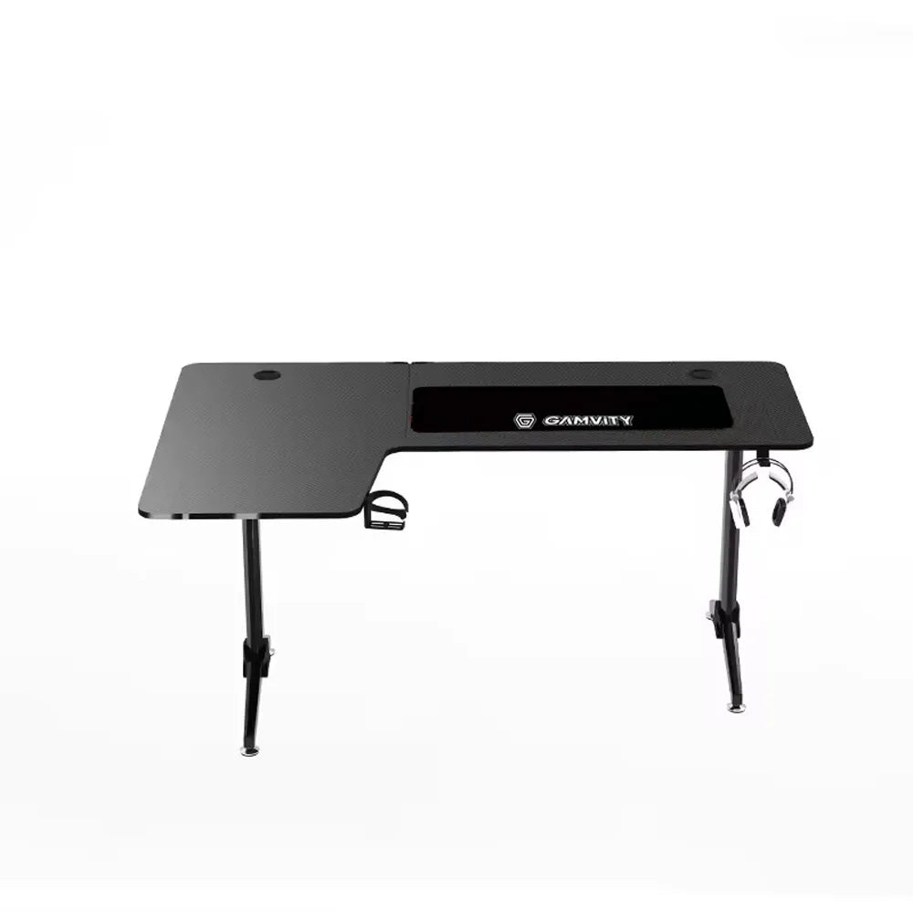 Bàn gaming chuyên nghiệp Gamvity chữ L (1600*1000*750) - Left Black