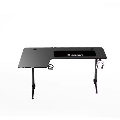 Bàn gaming chuyên nghiệp Gamvity chữ L (1600*1000*750) - Left Black