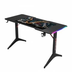  Bàn Gaming Gamax D2208B RGB Carbon Fiber kèm Bàn di chuột - Đen 