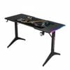 Bàn Gaming Gamax D2208B RGB Carbon Fiber kèm Bàn di chuột - Đen