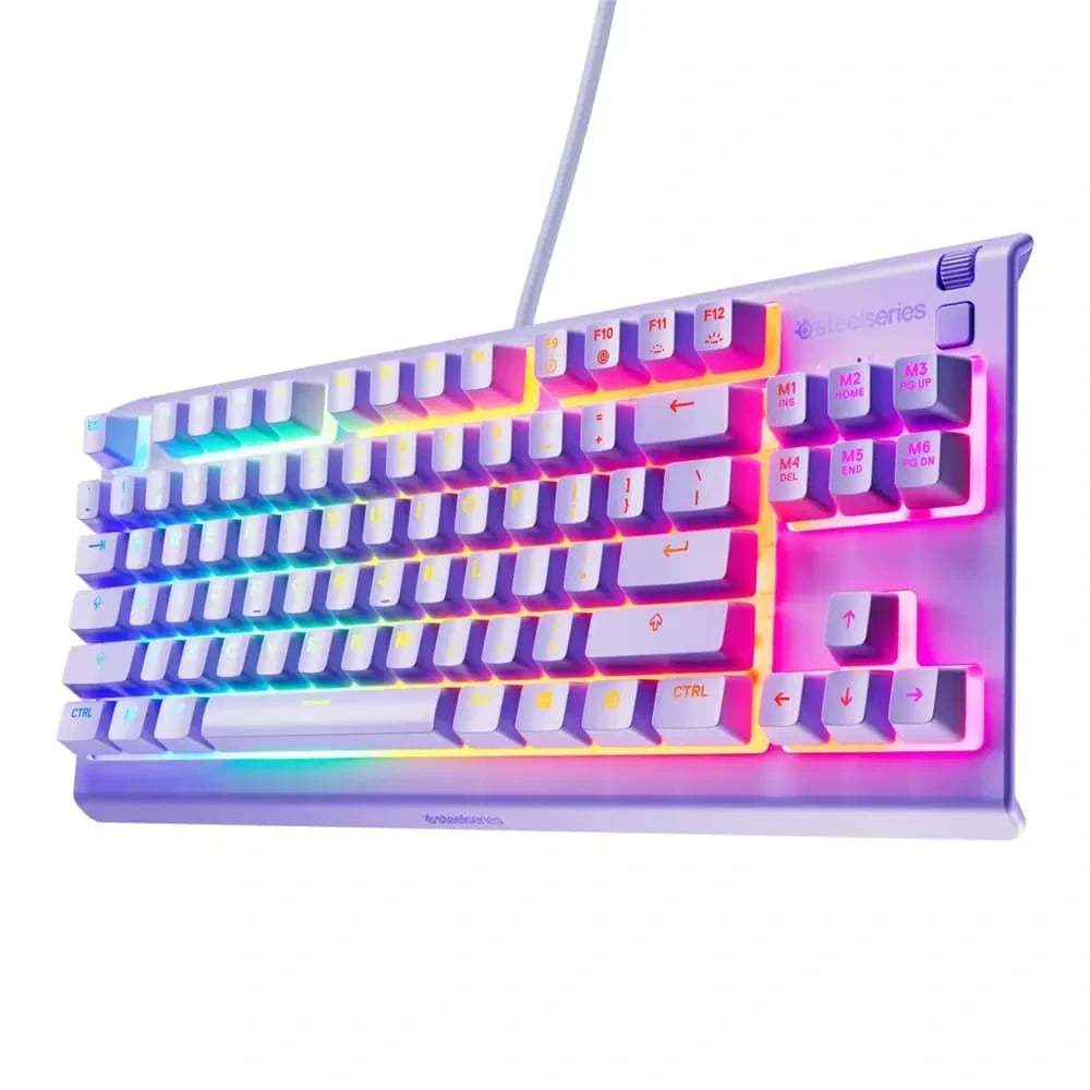 Bàn phím chơi game RGB SteelSeries Apex 3 TKL - Lavender (US Layout)