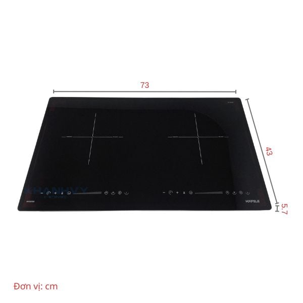 Ảnh minh họa Bếp từ âm 2 vùng nấu HC-I3732A Hafele 536.61.736 1