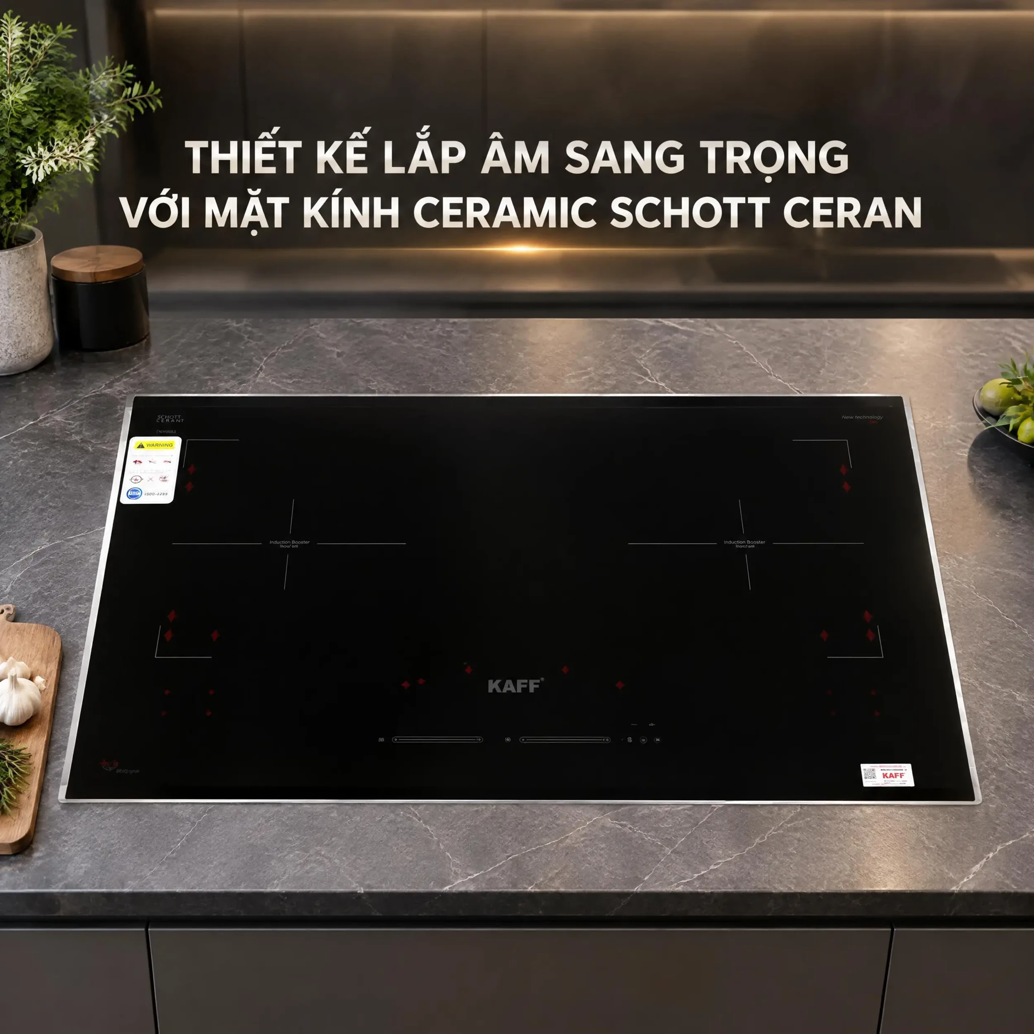 Ảnh minh họa Bếp từ đôi âm KAFF KF-VS9885II 4600W 3