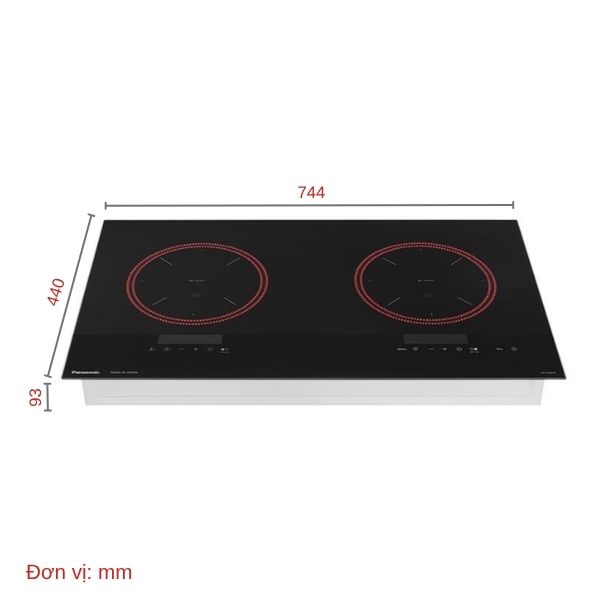 Ảnh minh họa Bếp từ đôi âm Panasonic KY-A1W70KRA 3200W 1