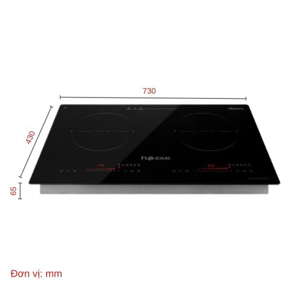 Ảnh minh họa Bếp từ đôi Fujihome IC2623 1
