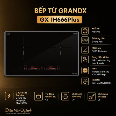 Bếp từ GrandX GX IH666Plus