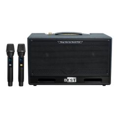  BEST S16 Pro V2 – Loa Karaoke Xách Tay 200W, Kèm 2 Micro 