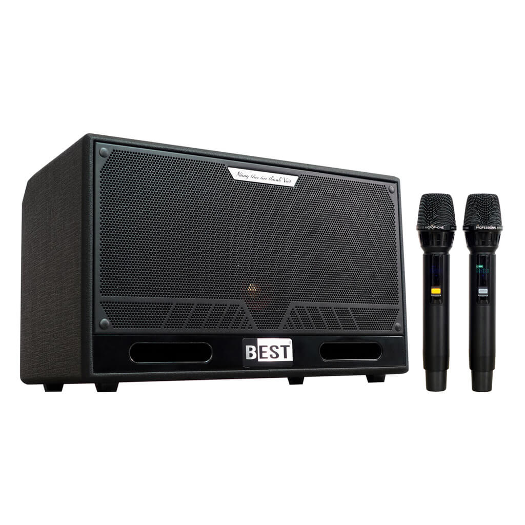Ảnh minh họa BEST S16-V3 – Loa Karaoke Xách Tay 200W, Bass Đôi 16.5 cm, Kèm 2 Micro 3