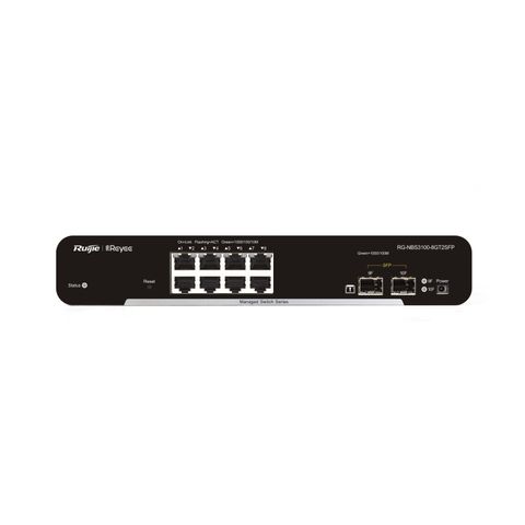 RG-NBS3100-8GT2SFP, Thiết bị chuyển mạch Gigabit lớp 2 phi PoE quản lý