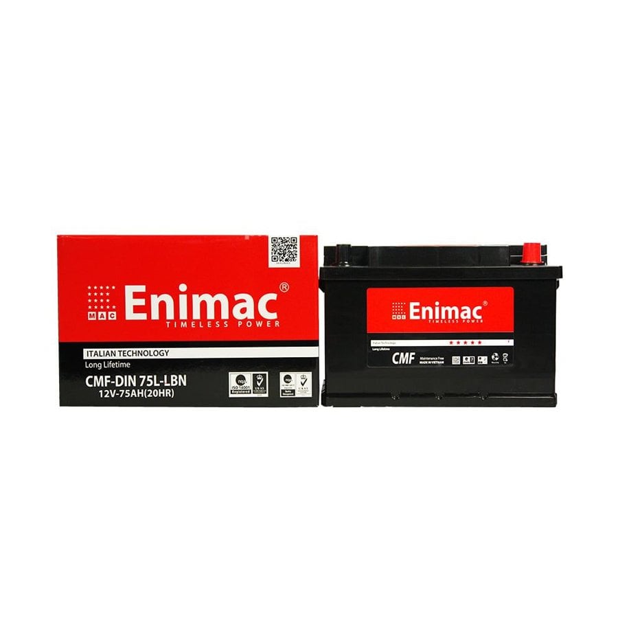 Bình Ắc Quy ENIMAC CMF DIN75L-LNB (12V-75AH)