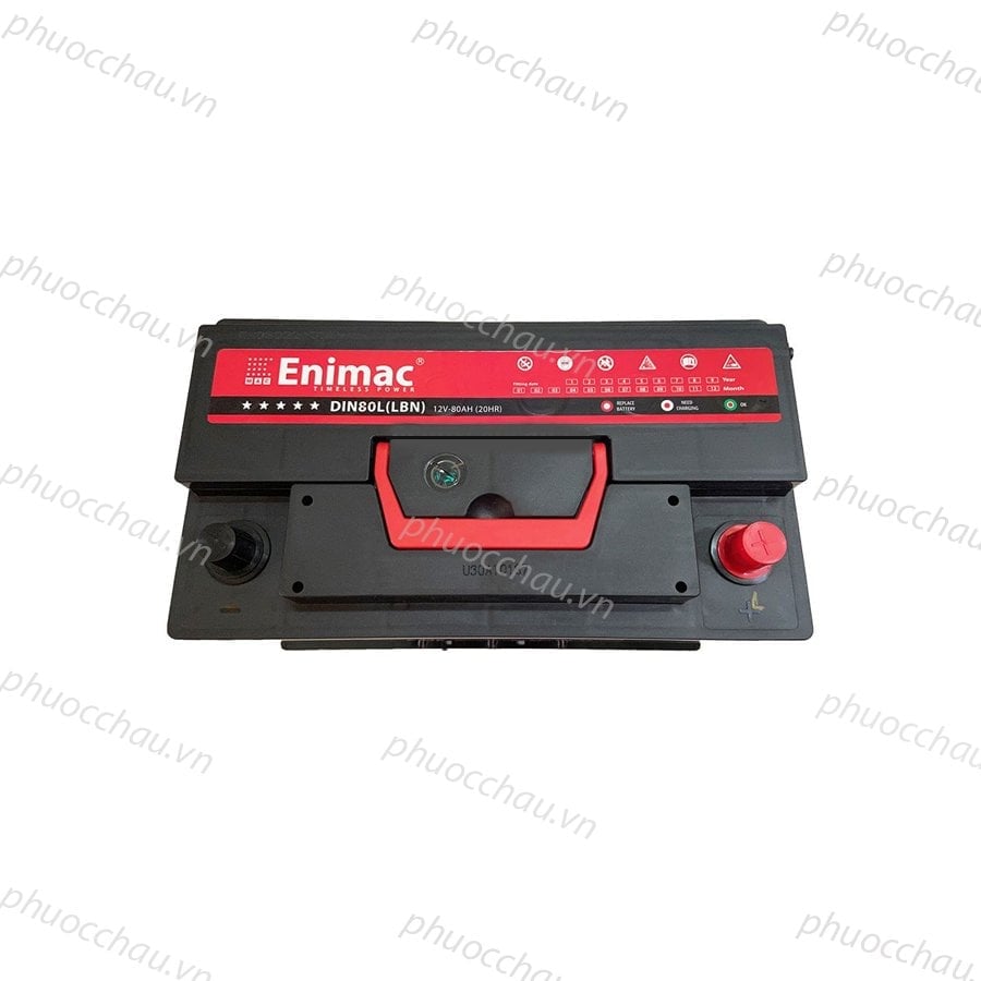 Ảnh minh họa Bình Ắc Quy ENIMAC CMF DIN80L-LBN (12V-80AH) 3