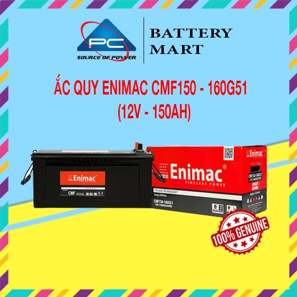 Ảnh minh họa Bình Ắc Quy ENIMAC CMF150 - 160G51 (12V-150AH) 1