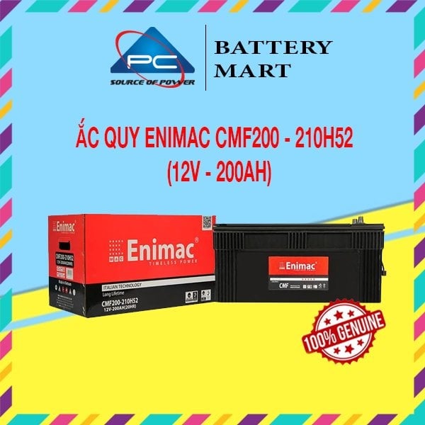 Ảnh minh họa Bình Ắc Quy ENIMAC CMF200 - 210H52 (12V-200AH) 1