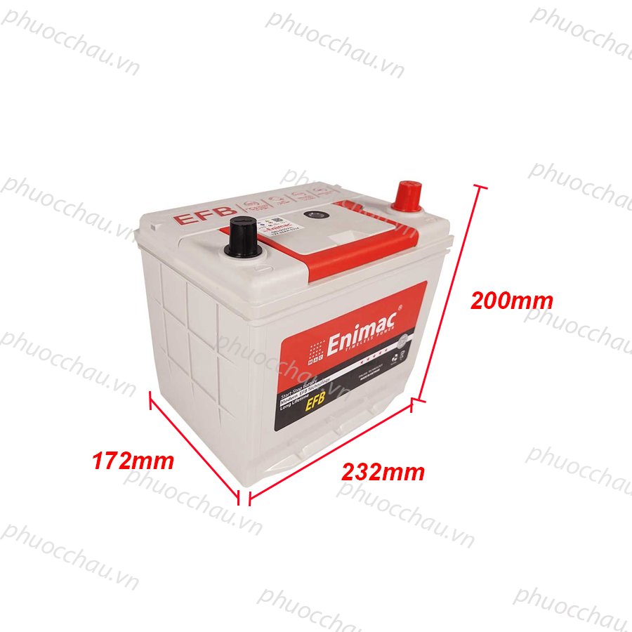 Ảnh minh họa Bình Ắc Quy ENIMAC EFB Q85/95D23L (12V-65AH) 2
