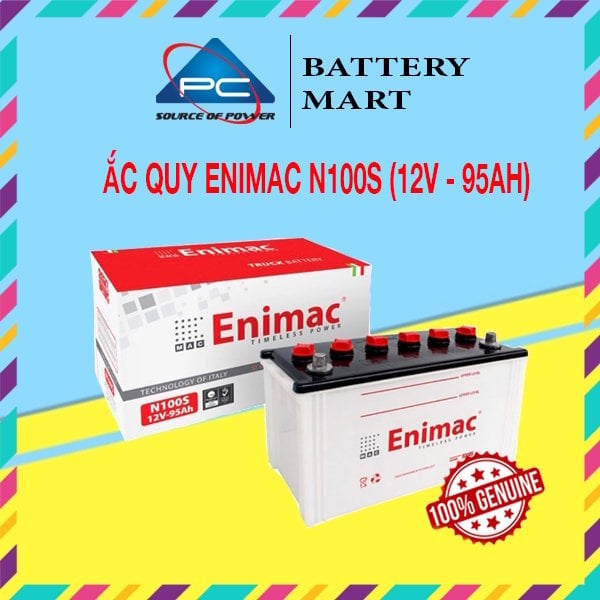 Ảnh minh họa Bình Ắc Quy ENIMAC N100S (12V-95Ah) 1